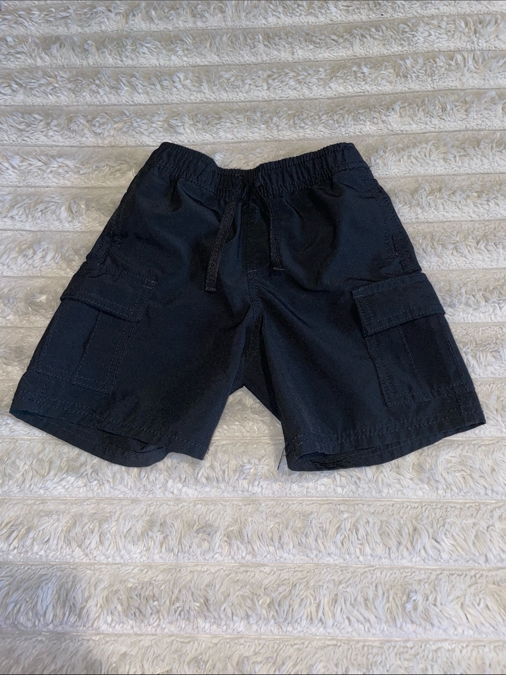 Cat & Jack Black Cargo Shorts with Drawstring